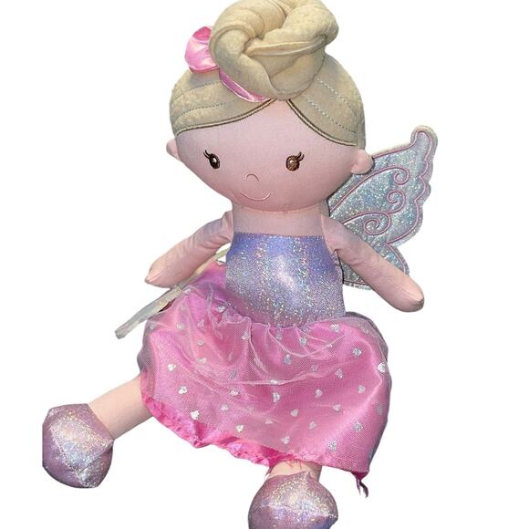 Linzy Toys Plush Rag Doll Princess Angel Wand Ballerina Sparkle Nursery Gift 15” - Picture 9 of 10